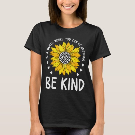 Be Kind Sunflower Orange Anti Bullying Unity Day K T-Shirt (Vorderseite)