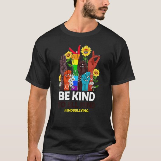 Be Kind to All Kind Anti Bullying Awareness Unity T-Shirt (Vorderseite)