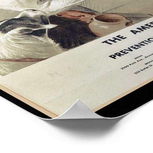 Be Kind to Animals - Vintage Poster (Ecke)