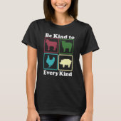 Be Kind to Every Kind Retro  1 T-Shirt (Vorderseite)