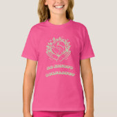 Be Kind to Our Planet: Caring Hands Earth Tee (Vorderseite)