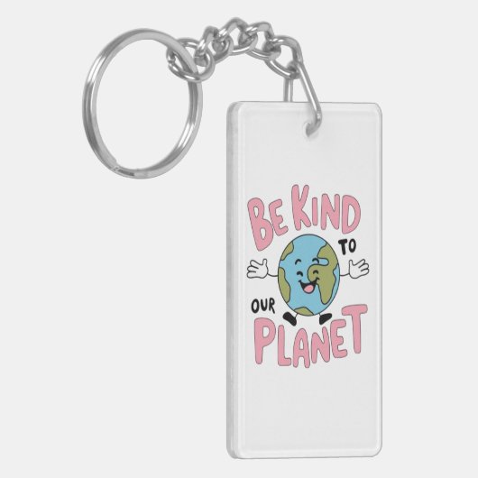 Be Kind to Our Planet 💚 Schlüsselanhänger (Vorderseite links)