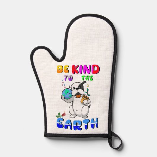 Be Kind To The Earth Ofenhandschuh (Vorderseite)