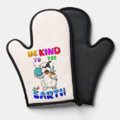 Be Kind To The Earth Ofenhandschuh (Vorderseite/Rückseite)