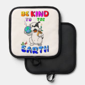 Be Kind To The Earth Topflappen (Vorderseite/Rückseite)