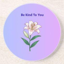 Be Kind To You Lily Self-Care  Getränkeuntersetzer