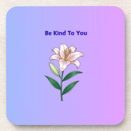 Be Kind To You Lily Self-Care  Getränkeuntersetzer