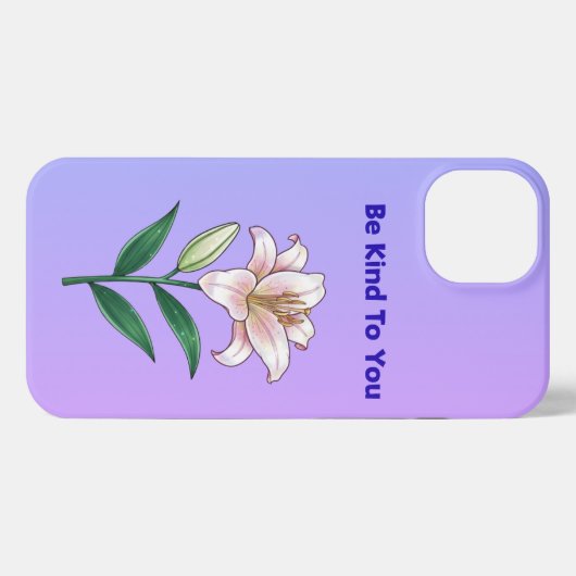 Be Kind To You Lily Self-Care Phone Case iPhone Hülle (Rückseite (Horizontal))