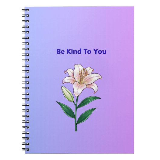 Be Kind To You Lily Self-Care Phone Case Notizblock (Vorderseite)