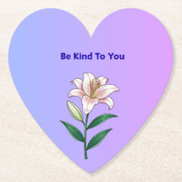 Be Kind To You Lily Self-Care  Untersetzer