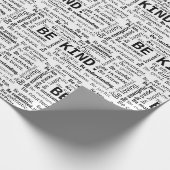 Be Kind Word Cloud On White Geschenkpapier (Ecke)