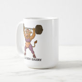 Be Legen-Dairy – Funny Cow Weightlifting Gym Kaffeetasse (Vorderseite Links)