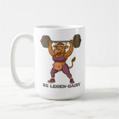 Be Legen-Dairy – Funny Cow Weightlifting Gym Kaffeetasse (Links)
