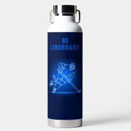"Be Legendary" Hockey Player Wasserflasche Trinkflasche