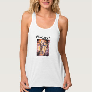 #be Liebe Buddhawatercolor-Kunst-Behälter-Spitze Tank Top