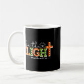 Be Light Christmas Christian Lights Matthew 5_14 B Kaffeetasse (Links)