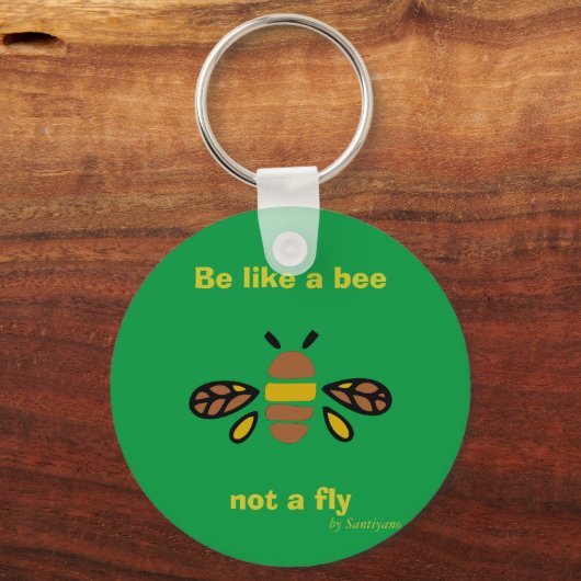 Be like a bee schlüsselanhänger (Vorderseite)
