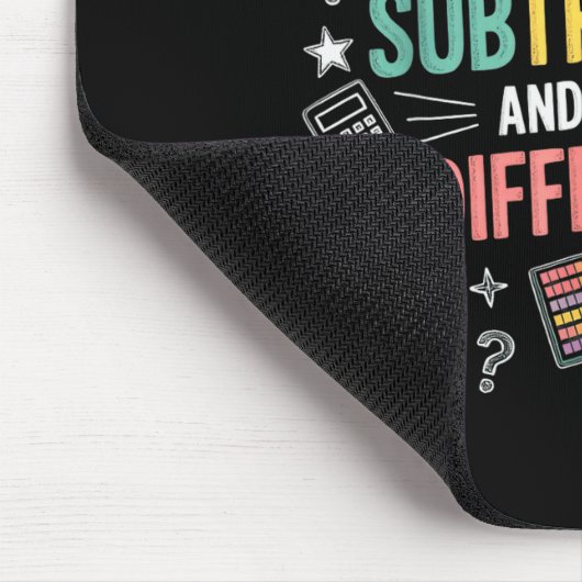 Be Like Subtraction And Make A Difference Funny Ma Mousepad (Ecke)