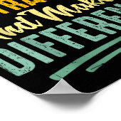 Be Like Subtraction And Make A Difference Funny Ma Poster (Ecke)