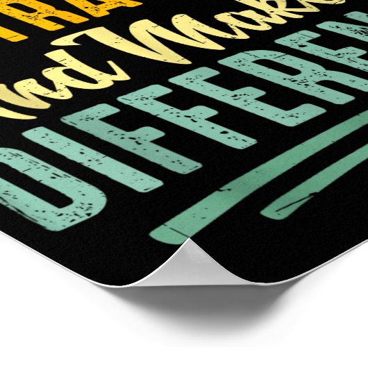 Be Like Subtraction And Make A Difference Funny Ma Poster (Ecke)