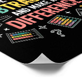 Be Like Subtraction And Make A Difference Funny Ma Poster (Ecke)