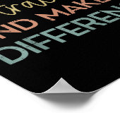 Be Like Subtraction And Make A Difference Funny Ma Poster (Ecke)