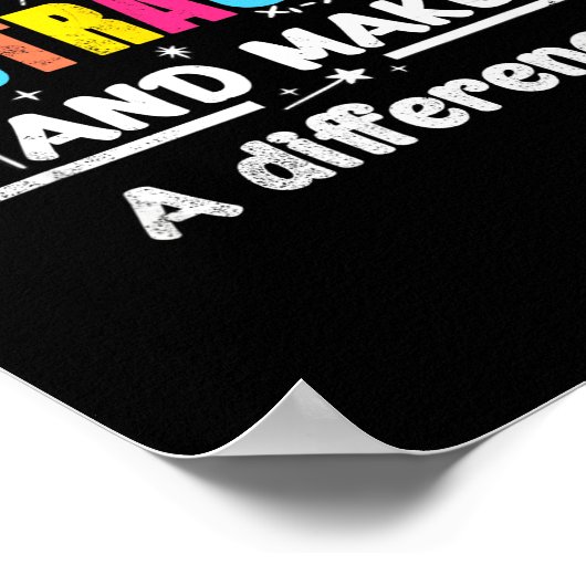 Be Like Subtraction Funny Math Quote Teacher Stude Poster (Ecke)