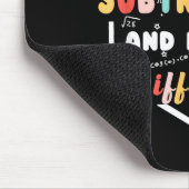 Be Like Subtraction Math Quote Chalkboard Teacher  Mousepad (Ecke)