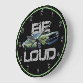 Be Loud Challenger Große Wanduhr (Winkel)