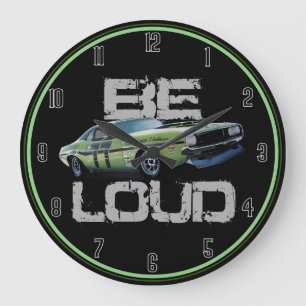 Be Loud Challenger Große Wanduhr