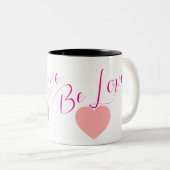 Be Love Minimal Heart Kaffeetasse | Tägliche Inspi (VorderseiteRechts)