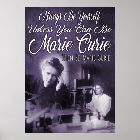 Be Marie Curie Poster (Vorne)
