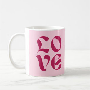 BE meine Liebe in rosa Farbe Kaffeetasse
