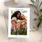 Be Meine Trauzeugin Foto Vorschlag Calligraphy V Einladung