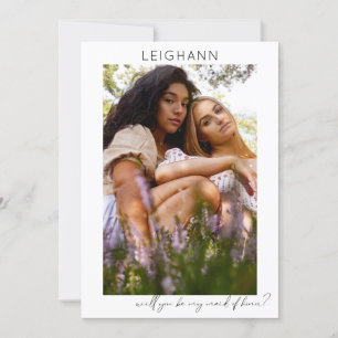 Be Meine Trauzeugin Foto Vorschlag Calligraphy V Einladung