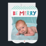 BE MERRY CHRISTMAS FOTO Trendspass Typ Feiertagskarte<br><div class="desc">von kat massard >>> www.simplysweetPAPERIE.com << Send und extra besondere Nachricht mit Stil und Pizzazz in diesem Jahr... Personalisiert mit Ihren Details & Fotos werden sich meine modernen Urlaubsprodukte von den Grußfreuden abheben, die Ihre Freunde und Familie in dieser Saison erhalten werden, und ein besonderes Memento machen, das lange nach...</div>
