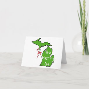 Be Merry in MI Feiertagskarte
