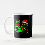 Be Merry Stay Y Black Cat Funny Halloween Christma Kaffeetasse (Links)
