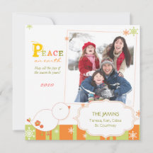 BE MERRY Winter Bird Holiday Foto Card