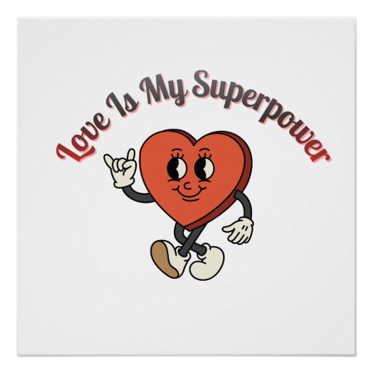 Be Mine 2026 – Retro Valentine Love Typography Poster (Vorderseite)