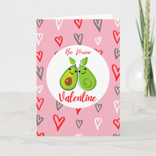 Be Mine - Avo - Avocado Lover Valentine Karte (Vorderseite)
