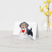 BE MIne Bagel the Beagle Notecard Karte (Gelbe Blume)