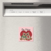 Be Mine Bear Couple Magnet (In Situ (Geschirrspüler))