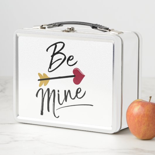 Be mine Cute Valentines Metall Brotdose (Beispiel)