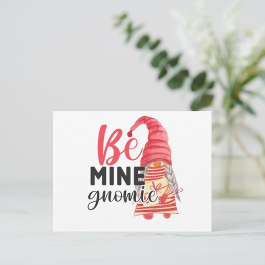 Be Mine Gnome Postkarte (Stehend Vorderseite)
