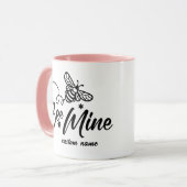 Be Mine Happy Valentines Day Mug - Romantic Tasse (Vorderseite Links)