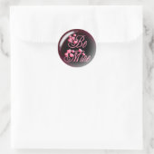 BE MINE & HEARES by SHARON SHARPE Runder Aufkleber (Tasche)