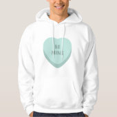 Be Mine Love Shape Valentine Quotes Hoodie (Vorderseite)