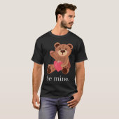 Be Mine Lovely Bear Valentine's Day Heart Love Rel T-Shirt (Vorne ganz)