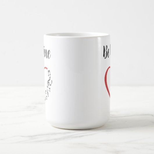 Be Mine Music Heart Kaffeetasse (Mittel)